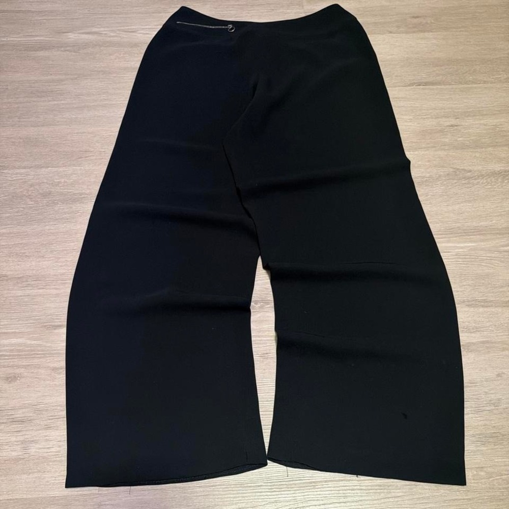 28x28 Black Baggy Wide Leg Dress Pants Y2K Grunge Vintage 2000s